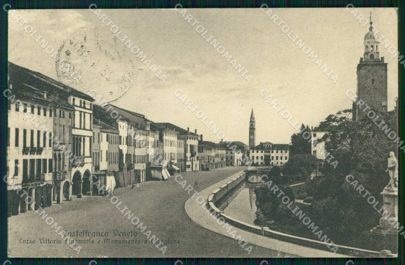 Treviso Castelfranco Veneto Corso Vittorio Emanuele cartolina RB7055 – fronte