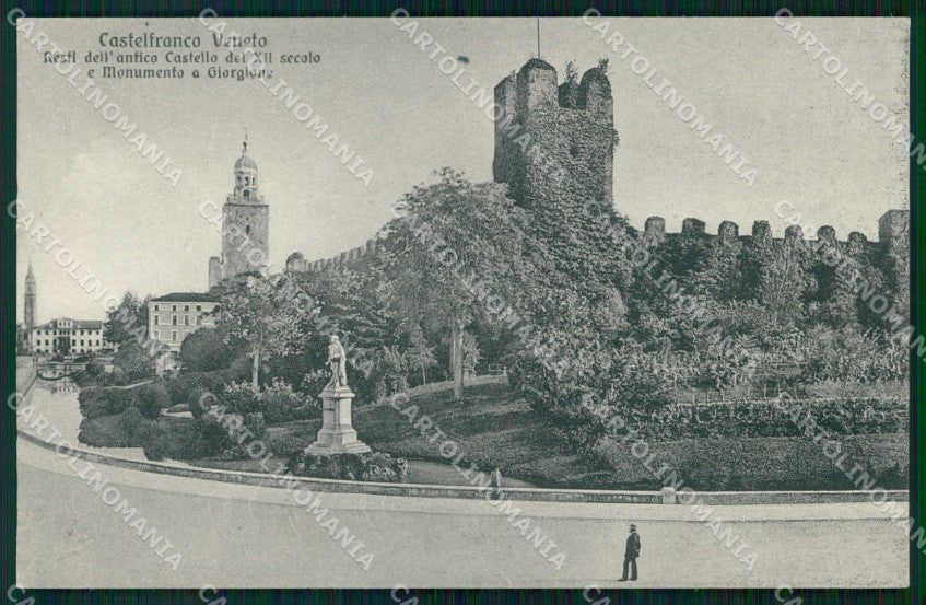 Treviso Castelfranco Veneto Castello Monumento Giorgione cartolina RB7057 – fronte