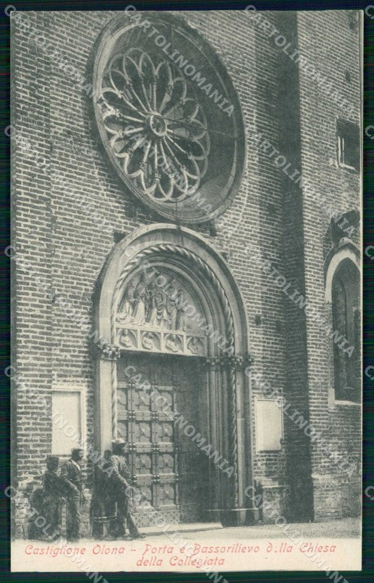 Varese Castiglione Olona Chiesa della Collegiata Bassorilievo cartolina RB7063 – fronte