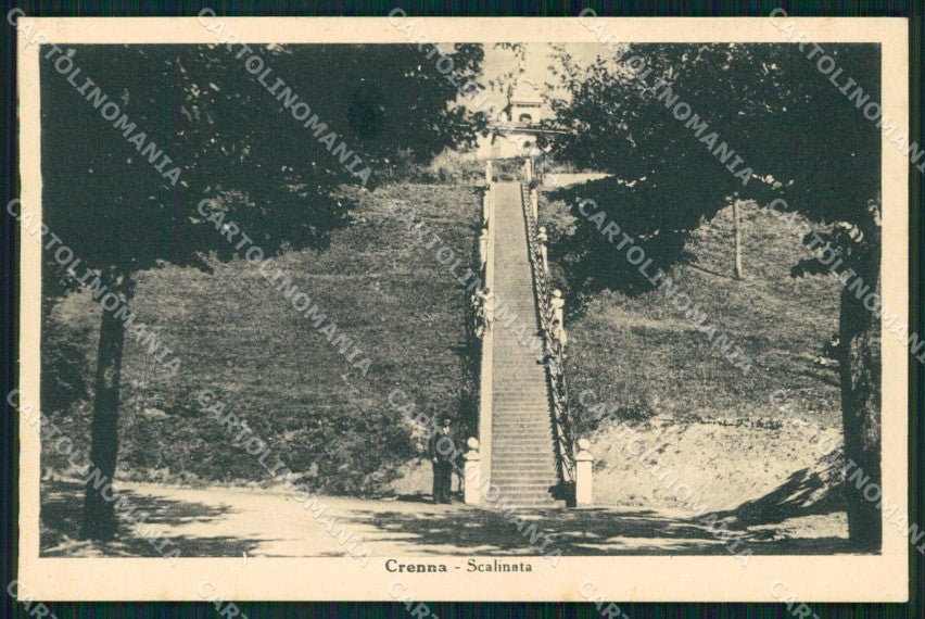 Varese Crenna Gallarate Scalinata cartolina RB7075 – fronte