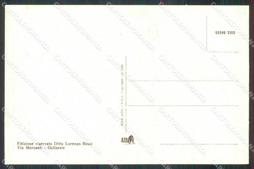 Varese Crenna Gallarate Scalinata cartolina RB7075 – retro