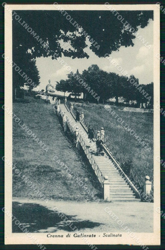 Varese Crenna Gallarate Scalinata cartolina RB7077 – fronte
