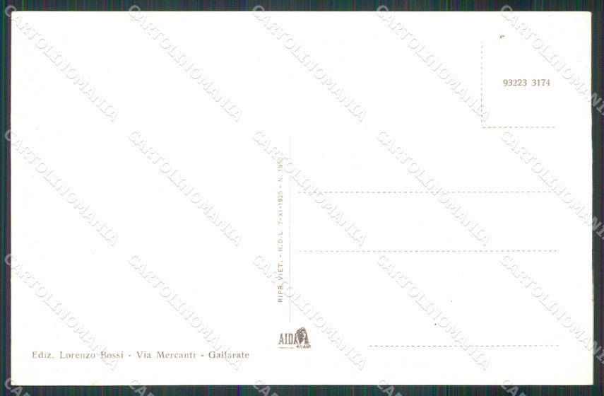 Varese Crenna Gallarate Scalinata cartolina RB7077 – retro