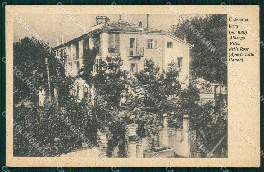 Torino Castelnuovo Nigra Albergo Villa delle Rose cartolina RB7083 – fronte