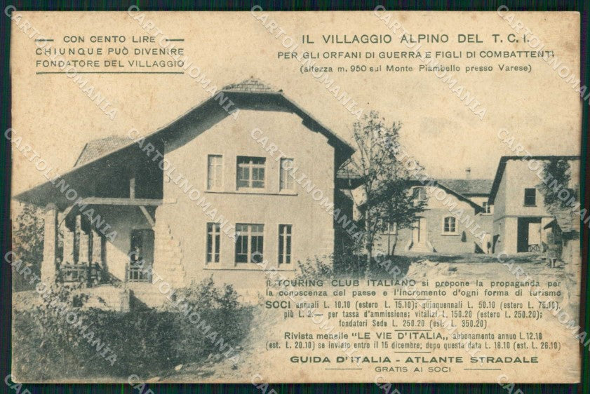 Varese Valganna Villaggio Alpino del T.C.I. Monte Piambello cartolina RB7088 – fronte