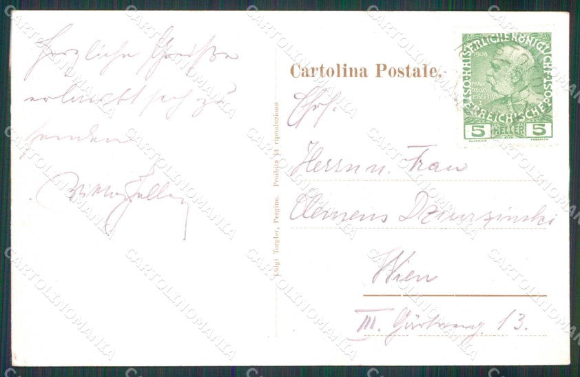 Trento San Cristoforo Lago di Caldonazzo cartolina RB7097 – retro