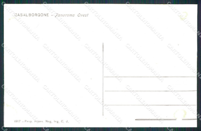 Torino Casalborgone ABRASA cartolina RB7107 – retro