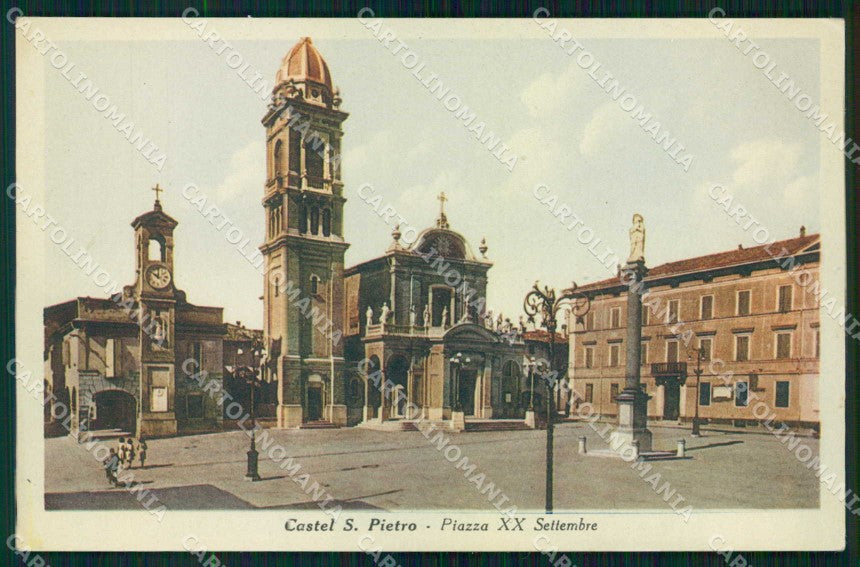 Bologna Castel S. Pietro Piazza XX Settembre cartolina RB7118 – fronte