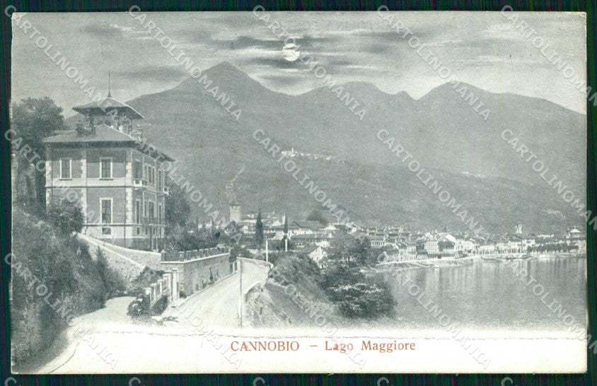 Verbania Cannobio Lago Maggiore Chiaro di Luna cartolina RB7120 – fronte