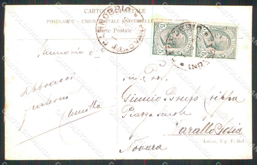 Verbania Cannobio Lago Maggiore Chiaro di Luna cartolina RB7120 – retro