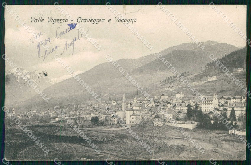 Verbania Craveggia Valle Vigezzo STRAPPINO PIEGHINE cartolina RB7136 – fronte