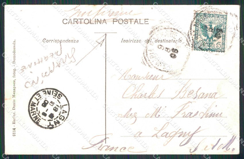Verbania Craveggia Valle Vigezzo STRAPPINO PIEGHINE cartolina RB7136 – retro