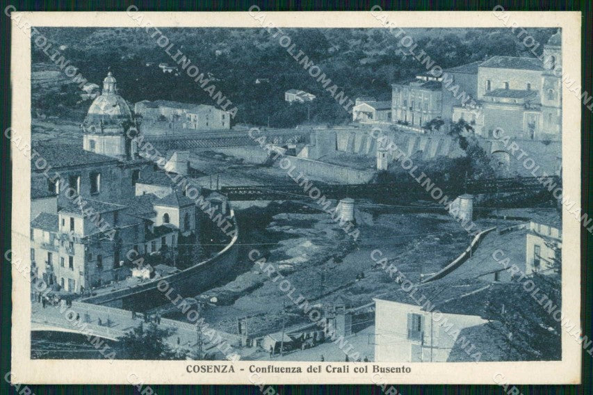 Cosenza Città Confluenza del Crali col Busento cartolina RB7140 – fronte