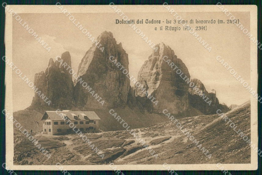 Belluno Cadore Cime di Lavaredo Rifugio cartolina RB7149 – fronte