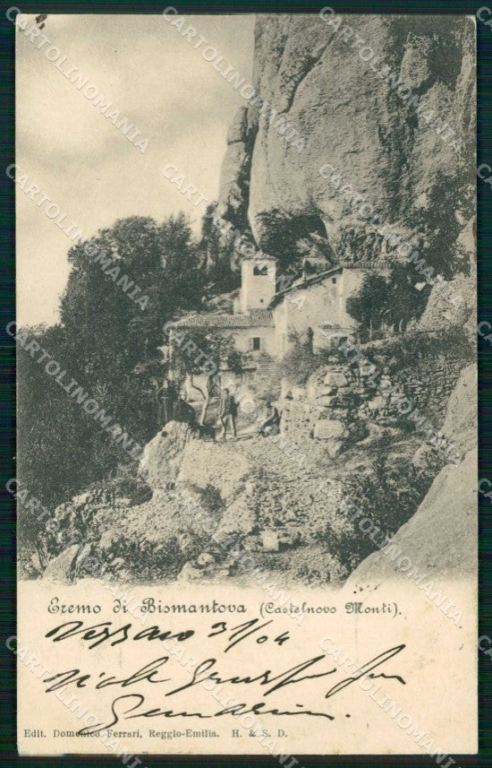 Reggio Emilia Castelnovo Monti Eremo di Bismantova ABRASA cartolina RB7156 – fronte