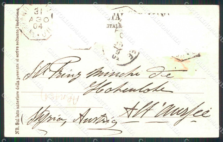 Reggio Emilia Castelnovo Monti Eremo di Bismantova ABRASA cartolina RB7156 – retro