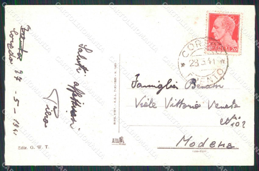 Trento Coredo cartolina RB7173 – retro