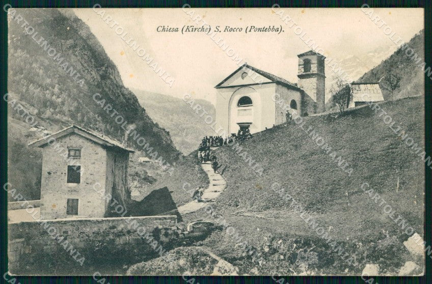 Udine Pontebba Chiesa S. Rocco cartolina RB7195 – fronte