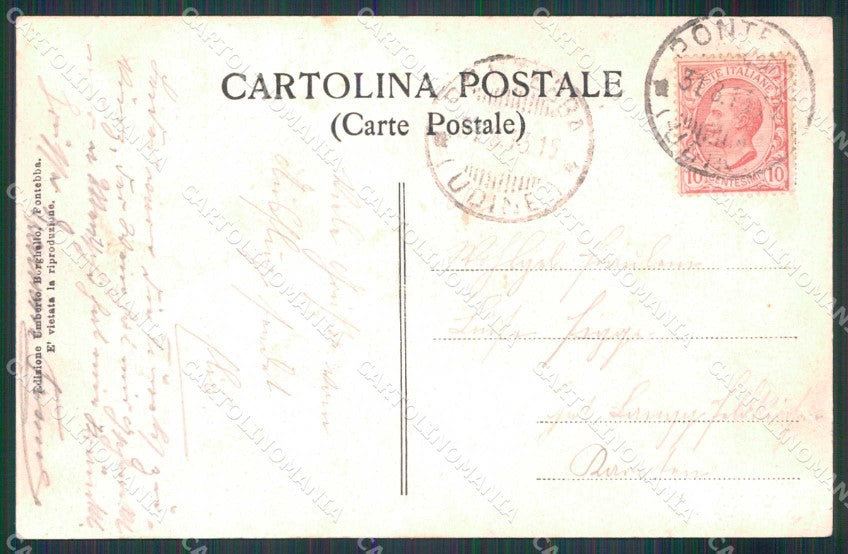 Udine Pontebba Chiesa S. Rocco cartolina RB7195 – retro