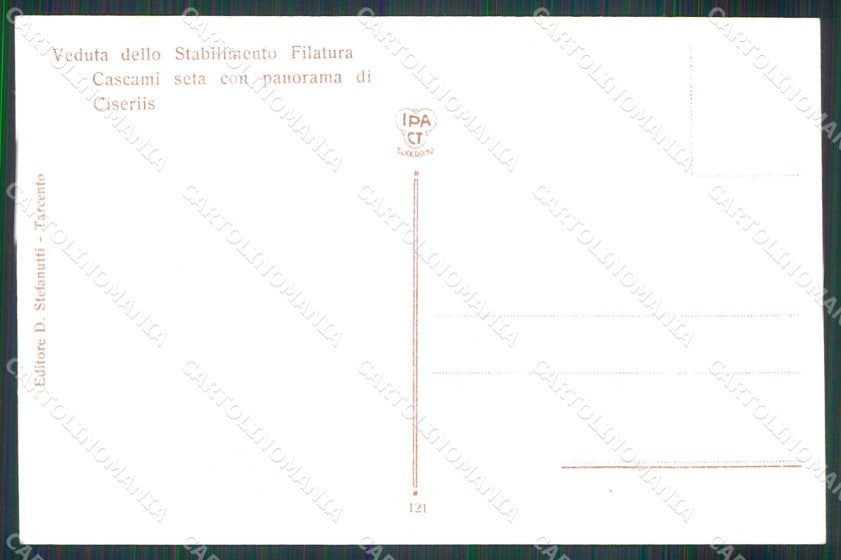Udine Ciseriis Stabilimento Filatura Cascami Seta cartolina RB7199 – retro