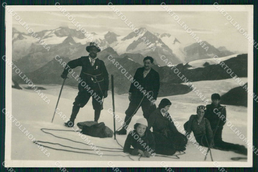 Verbania Macugnaga Cima Jazzi Alpinismo Scalatori Foto cartolina RB7227 – fronte