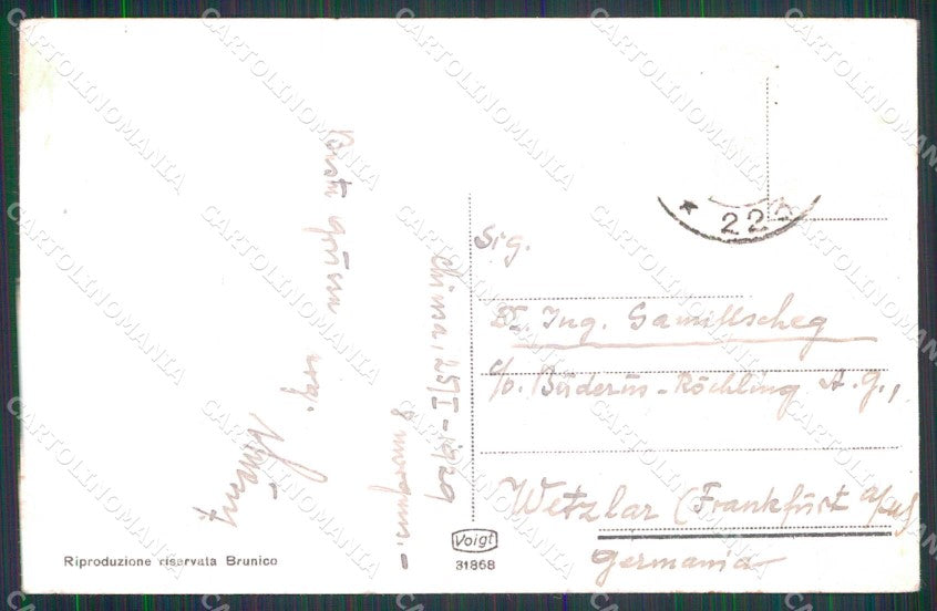 Bolzano Chiusa Albergo Hotel Walter Convento Saben PIEGHINE cartolina RB7244 – retro