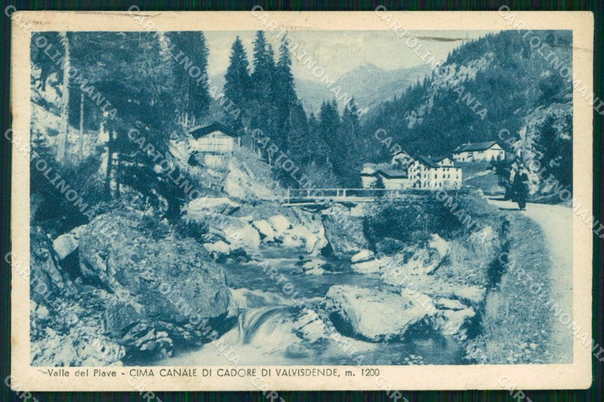 Belluno Cadore Valle del Piave cartolina RB7249 – fronte