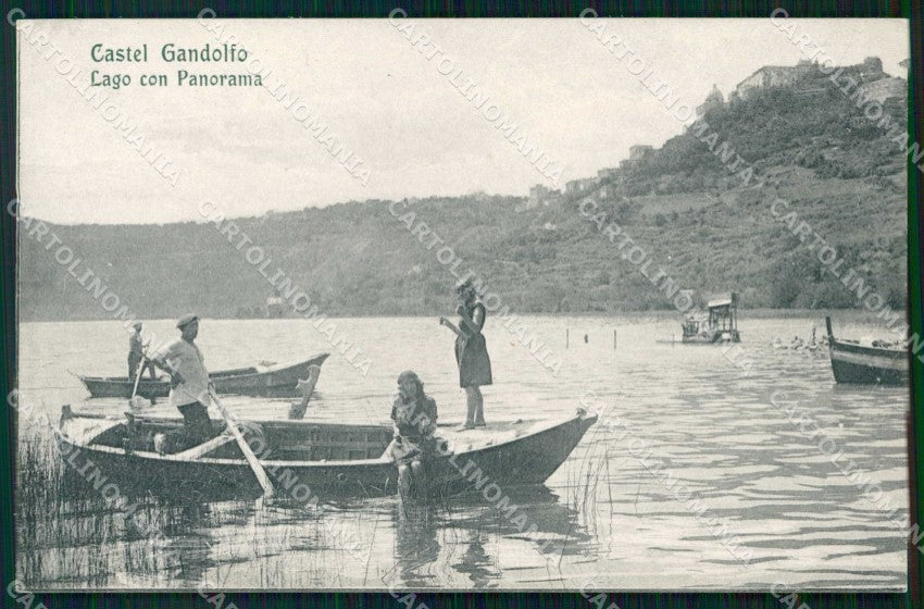 Roma Castel Gandolfo Lago con Barche cartolina RB7254 – fronte