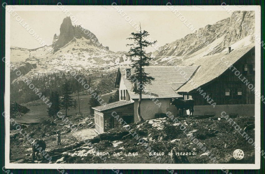 Belluno Cortina d'Ampezzo Rifugio Croda da Lago Zardini Foto cartolina RB7255 – fronte