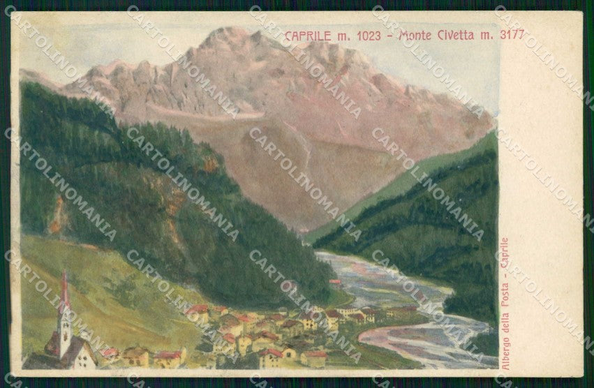 Belluno Caprile Monte Civetta cartolina RB7268 – fronte