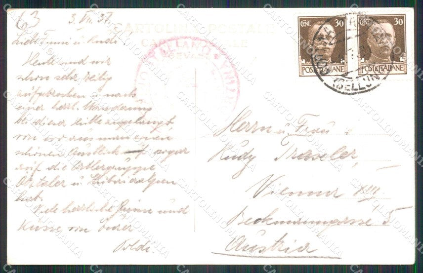 Belluno Cortina d'Ampezzo Rifugio Nuvolau Foto cartolina RB7272 – retro
