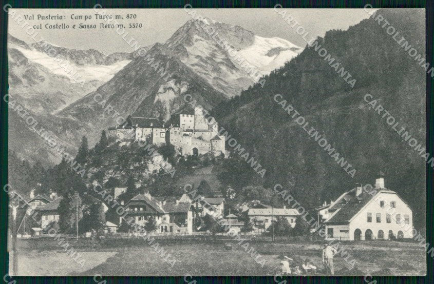 Bolzano Campo Tures Castello e Sasso Nero Franzl 340-12 cartolina RB7277 – fronte