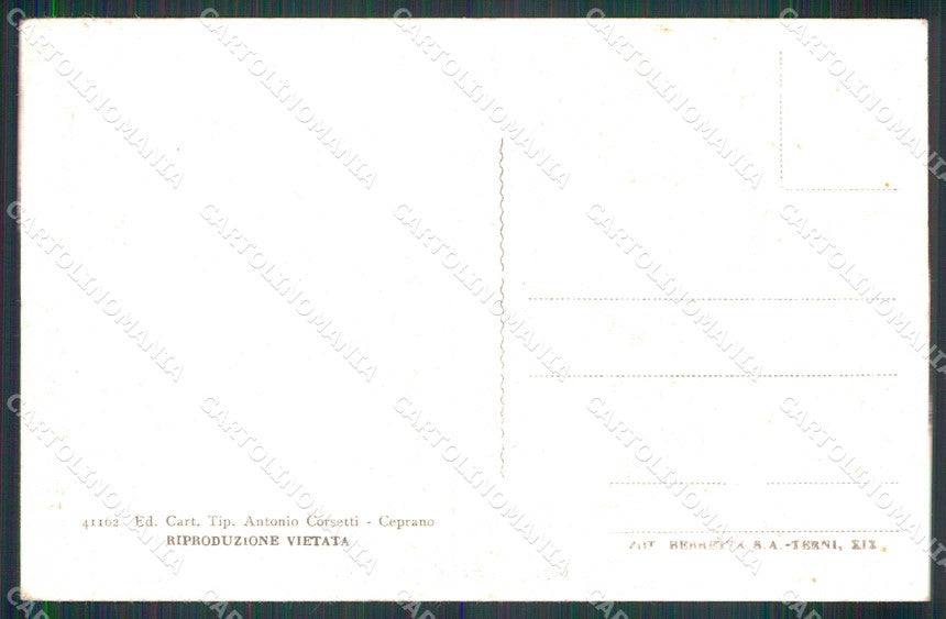 Frosinone Cassino Ceprano Fiume Liri cartolina RB7282 – retro