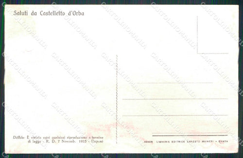 Alessandria Castelletto d'Orba Fonte Feja cartolina RB7299 – retro