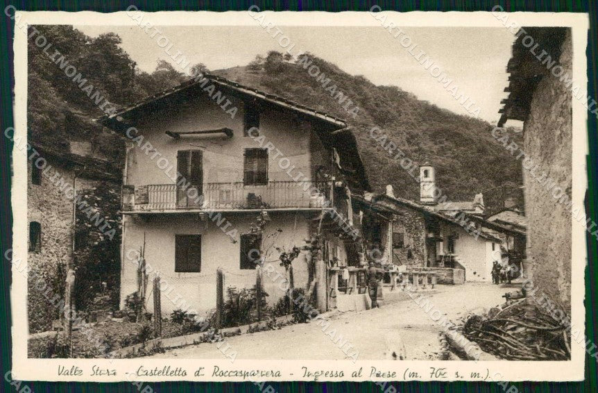 Cuneo Castelletto di Roccasparvera Ingresso al Paese cartolina RB7301 – fronte