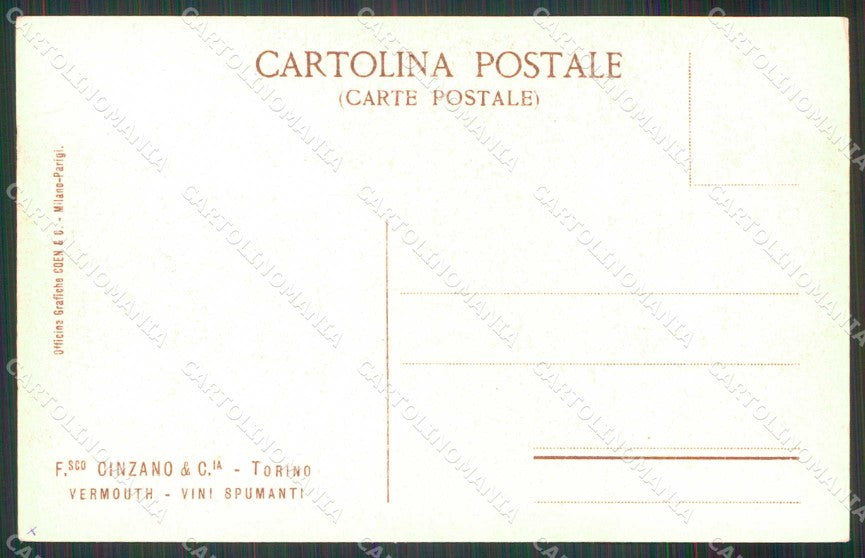 Torino Cinzano Imballo Bottiglie cartolina RB7312 – retro