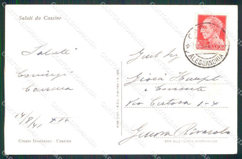 Alessandria Cassine Chiesa di San Francesco cartolina RB7328 – retro