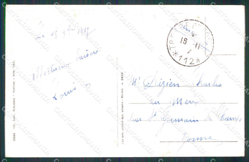 Brescia Corna Vantone Lago d'Idro Vallesabbia cartolina RB7333 – retro