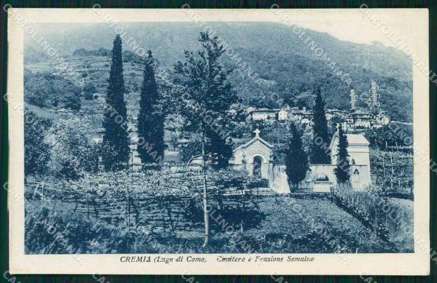 Como Cremia Cimitero e Frazione Semaino cartolina RB7343 – fronte