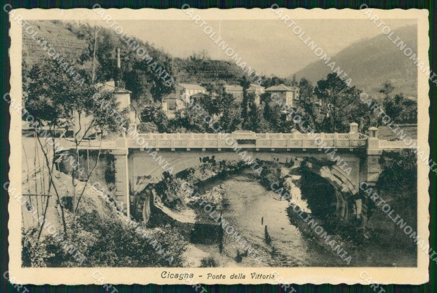 Genova Cicagna Ponte della Vittoria cartolina RB7358 – fronte