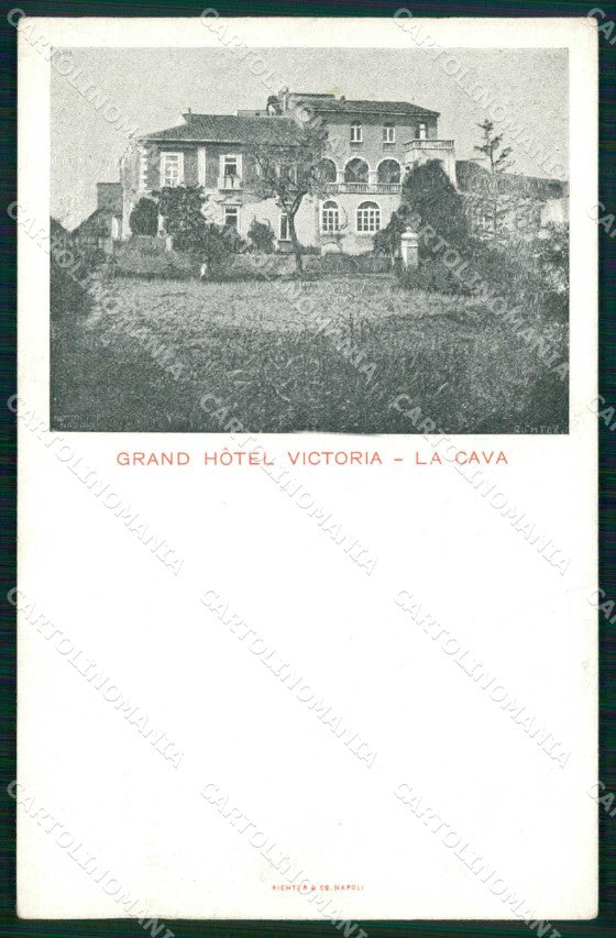 Salerno Cava dei Tirreni Grand Hotel Victoria cartolina RB7362 – fronte