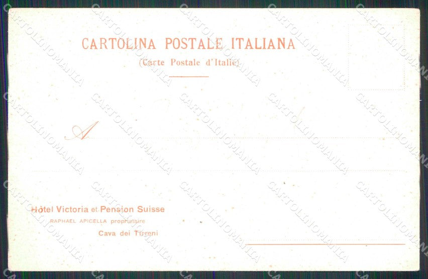 Salerno Cava dei Tirreni Grand Hotel Victoria cartolina RB7362 – retro