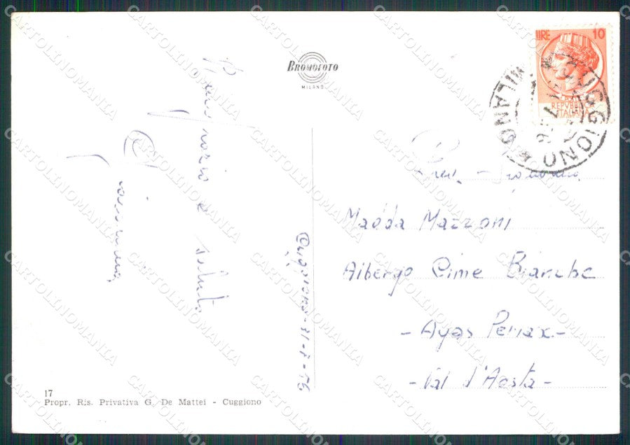 Milano Cuggiono Cassa Risparmio Lombarde Foto FG cartolina RB7370 – retro