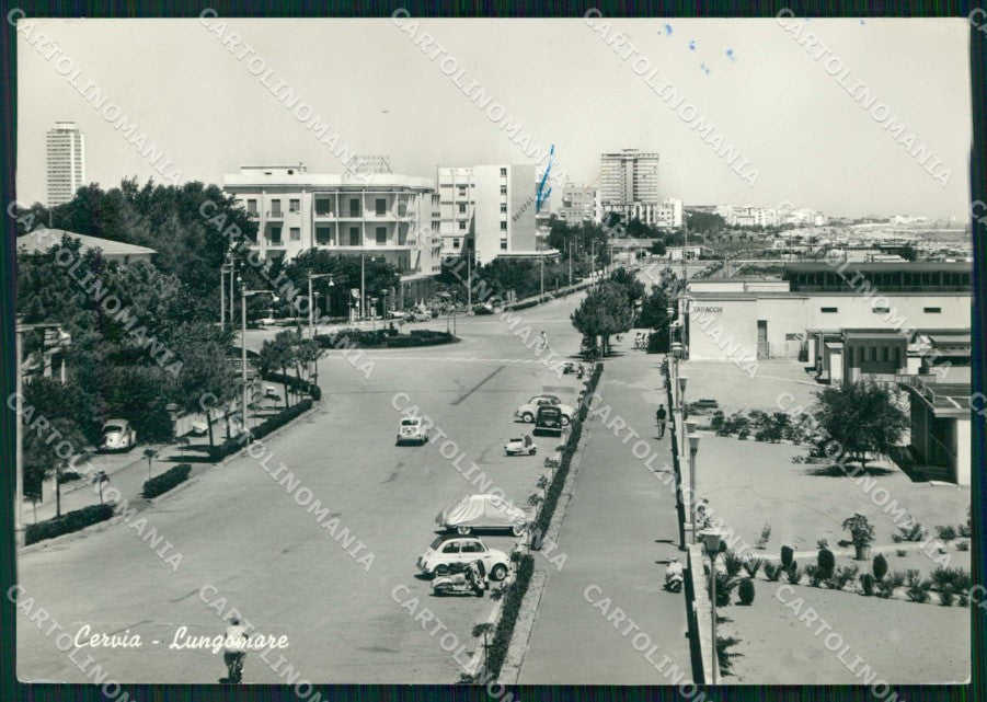 Ravenna Cervia Lungomare Auto e Vespe FG Foto cartolina RB7377 – fronte