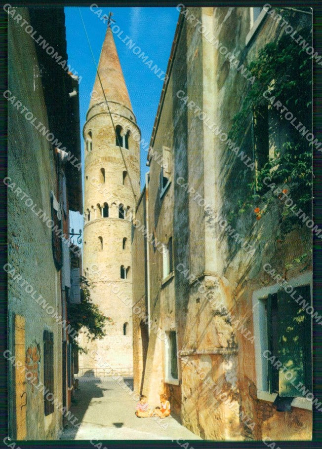 Venezia Caorle Campanile con Calle FG Foto cartolina RB7380 – fronte