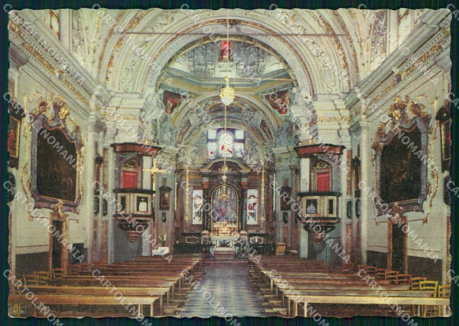 Verbania Cannobio Interno Santuario della SS. Pietà FG PIEGHE cartolina RB7381 – fronte