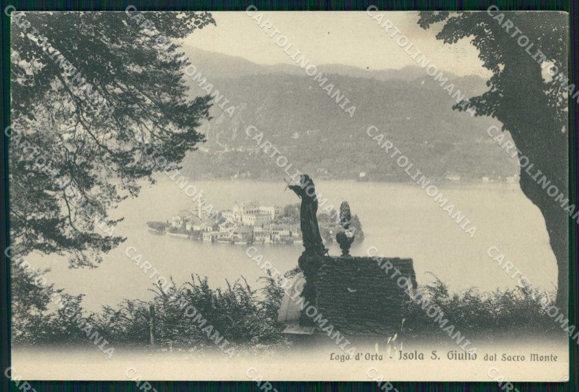 Novara Orta San Giulio Lago cartolina RB7391 – fronte