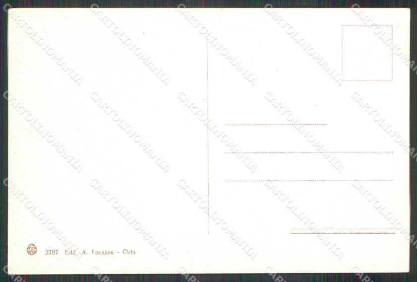Novara Orta San Giulio Lago cartolina RB7391 – retro