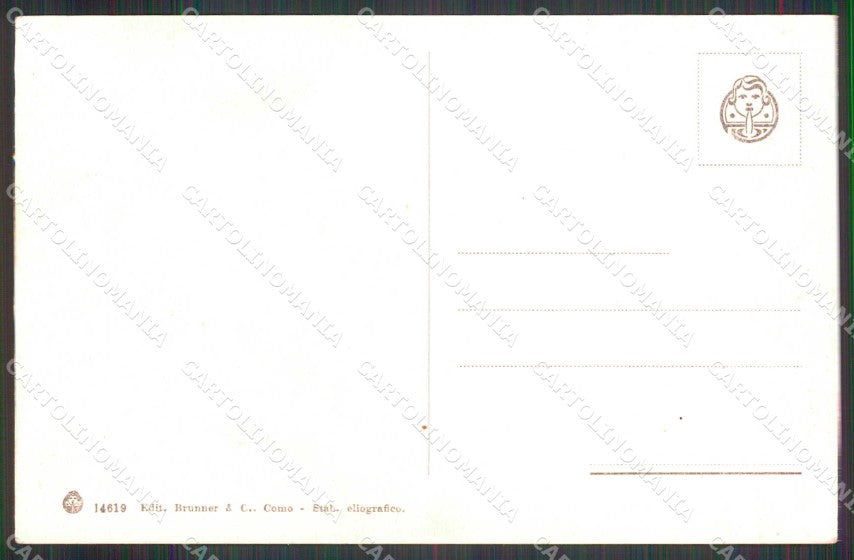 Verbania Isola Pescatori Lago Maggiore Brunner 14619 cartolina RB7418 – retro
