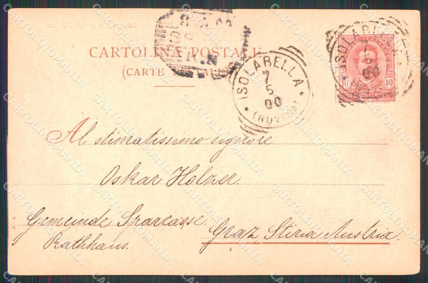 Verbania Isola Bella Lago Maggiore Grotta d' Ercole cartolina RB7422 – retro